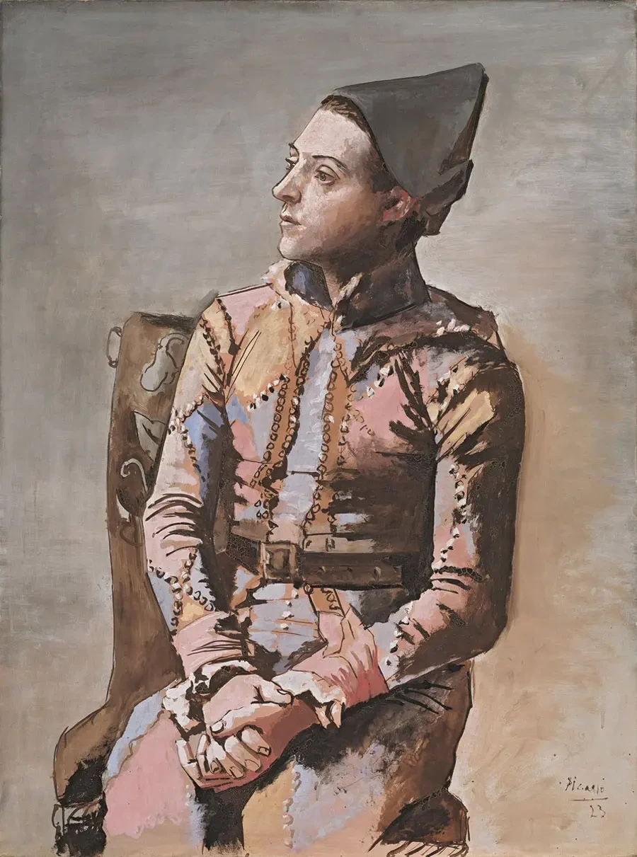 Arlecchino seduto, 1923